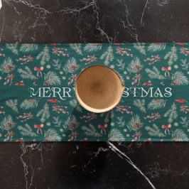 Winter Botanicals Coquette Bow | Personalized  ショートテーブルランナー