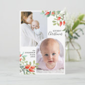 Winter Botanicals Elegant Christmas 2 Photo シーズンカード (スタンド正面)