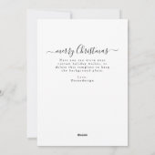 Winter Botanicals Elegant Christmas 2 Photo シーズンカード (裏面)