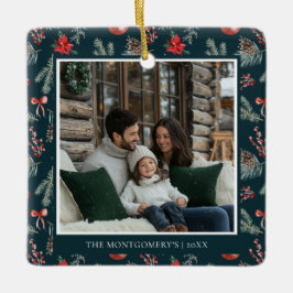Winter Botanicals | Elegant Photo Christmas セラミックオーナメント
