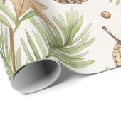 Winter Botanicals & Snowflakes - Rustic Holiday 2 ラッピングペーパー (ロールコーナー)