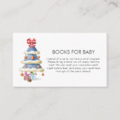 Winter Bow Christmas Tree Books For Baby Shower  エンクロージャーカード (正面)