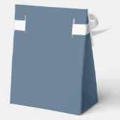 Winter Bow Snowflake Ornament Baby Shower  フェイバーボックス (裏面)