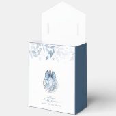 Winter Bow Snowflake Ornament Baby Shower  フェイバーボックス (見開き)