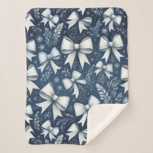 Winter Bows シェルパブランケット (正面)