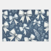 Winter Bows ラッピングペーパーシート (正面3)