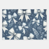 Winter Bows ラッピングペーパーシート (正面)
