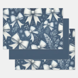 Winter Bows ラッピングペーパーシート