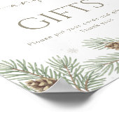 Winter Bridal Shower Cards and Gifts  ポスター (角)