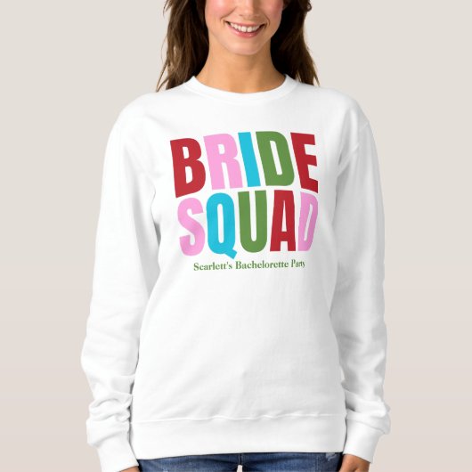 Winter Bride Squad Bachelorette スウェットシャツ (正面)