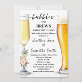Winter Bubbles & Brews Before I do Shower 招待状 (正面)