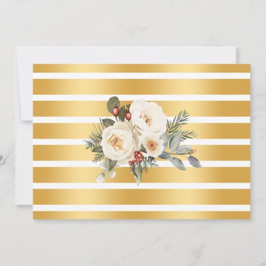 Winter Bubbles & Brews Rehearsal Dinner 招待状 (裏面)