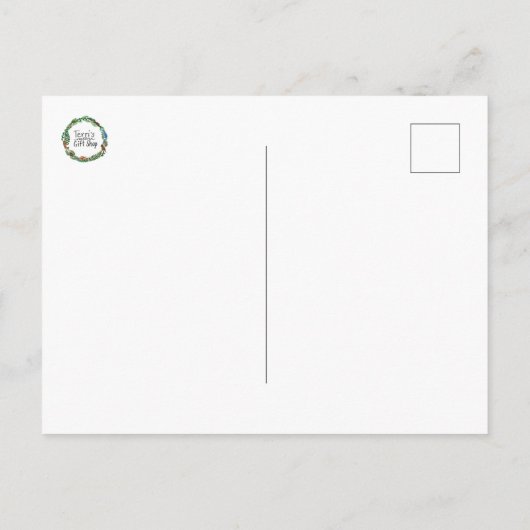 Winter Bunny Postcard ポストカード (裏面)