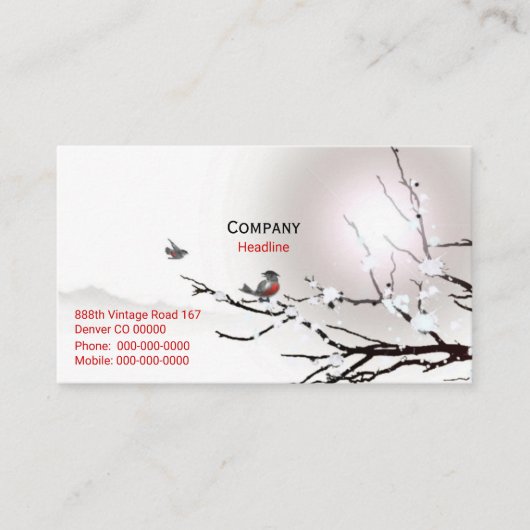 Winter Business Card 名刺 (正面)