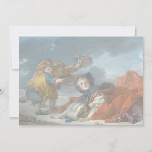 Winter by Jean-Honore Fragonard (裏面)
