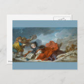 Winter by Jean-Honore Fragonard ポストカード (正面/裏面)
