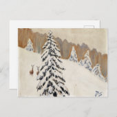 Winter by Julian Falat Chrimas ポストカード (正面/裏面)