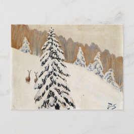 Winter by Julian Falat Chrimas ポストカード