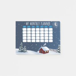 Winter Cabin Night Post-it® Notes  ポストイット