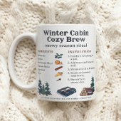 Winter Cabin Simmer Recipe Cozy Nights コーヒーマグカップ
