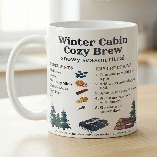 Winter Cabin Simmer Recipe Cozy Nights コーヒーマグカップ