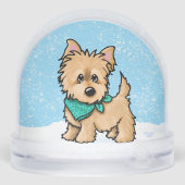 Winter Cairn Terrier Christmas Art (裏面)