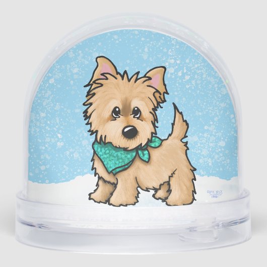 Winter Cairn Terrier Christmas Art (裏面)