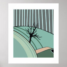 Winter Calm – Minimal Seasonal Poster by Sklines ポスター