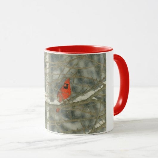 Winter Cardinal マグカップ (正面右)