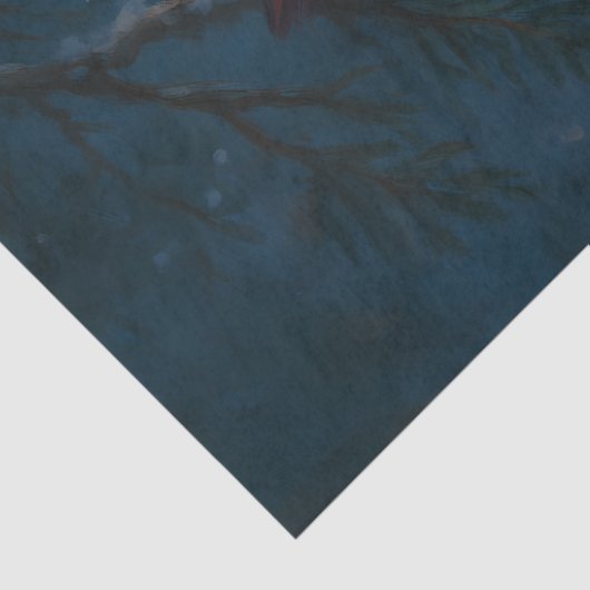 Winter Cardinals Under the Solstice Moon Decoupage 薄葉紙 (詳細)