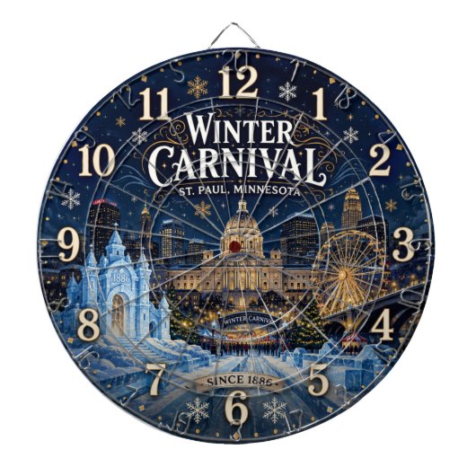 Winter Carnival Festival St. Paul Minnesota ダーツボード (正面)