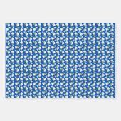 Winter Cats Wrapping Paper Flat Sheet Set of 3 ラッピングペーパーシート (正面)