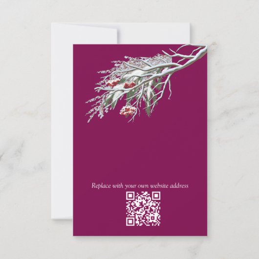 Winter Celebrations in Amsterdam 出欠カード (裏面)