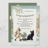 Winter Celebrations in the Snow, with Kittens (正面/裏面)