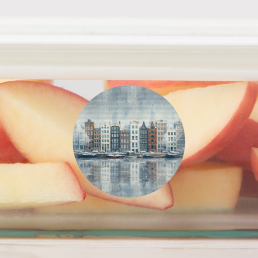 Winter Celebrations in the Snow, with Kittens ラベル (貼付)