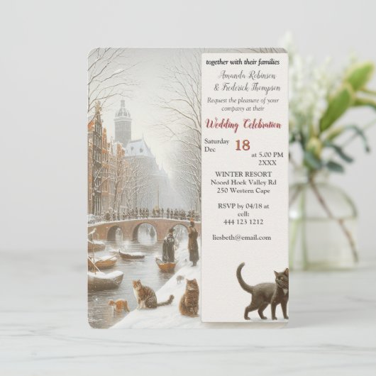 Winter Celebrations in the Snow, with Kittens 招待状 (スタンド正面)