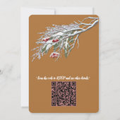 Winter Celebrations in the Snow, with Kittens 招待状 (裏面)