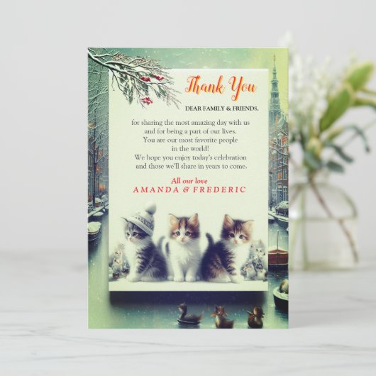 Winter Celebrations in the Snow, with Kittens 招待状 (スタンド正面)