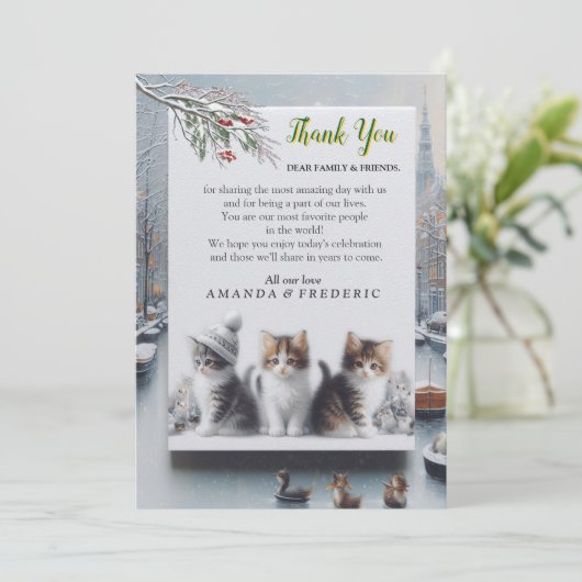 Winter Celebrations in the Snow, with Kittens 招待状 (スタンド正面)