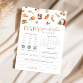 Winter Christmas Baby Predictions & Advice Card