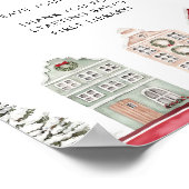 Winter Christmas Baby Shower Books for Baby ポスター (角)