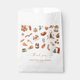 Winter Christmas Baby Shower Favor Bag フェイバーバッグ