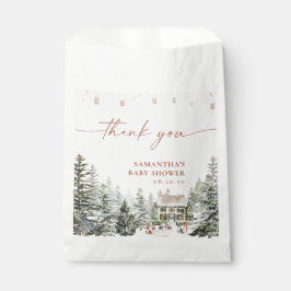 Winter Christmas Baby Shower Favor Bag フェイバーバッグ