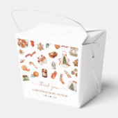 Winter Christmas Baby Shower Favor Box フェイバーボックス (裏面サイド)