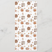 Winter Christmas Baby Shower Flat Menu メニュー (裏面)