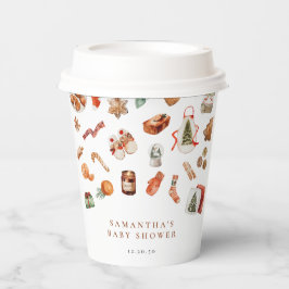 Winter Christmas Baby Shower Paper cup 紙コップ