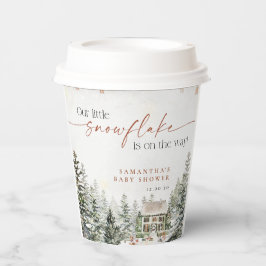 Winter Christmas Baby Shower Paper cup 紙コップ