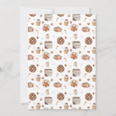 Winter Christmas Baby Shower Table Number Card (裏面)