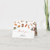 Winter Christmas Baby Shower Thank You Card サンキューカード (正面)