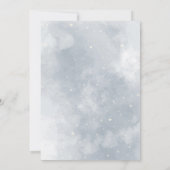 Winter Christmas Ball Bow Bridal shower 招待状 (裏面)